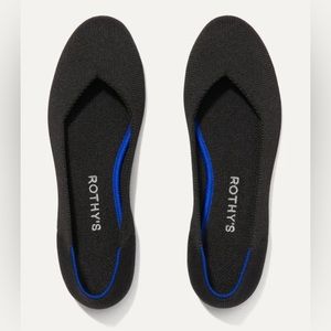 EUC Rothy’s The Flat in Black Solid Size 8